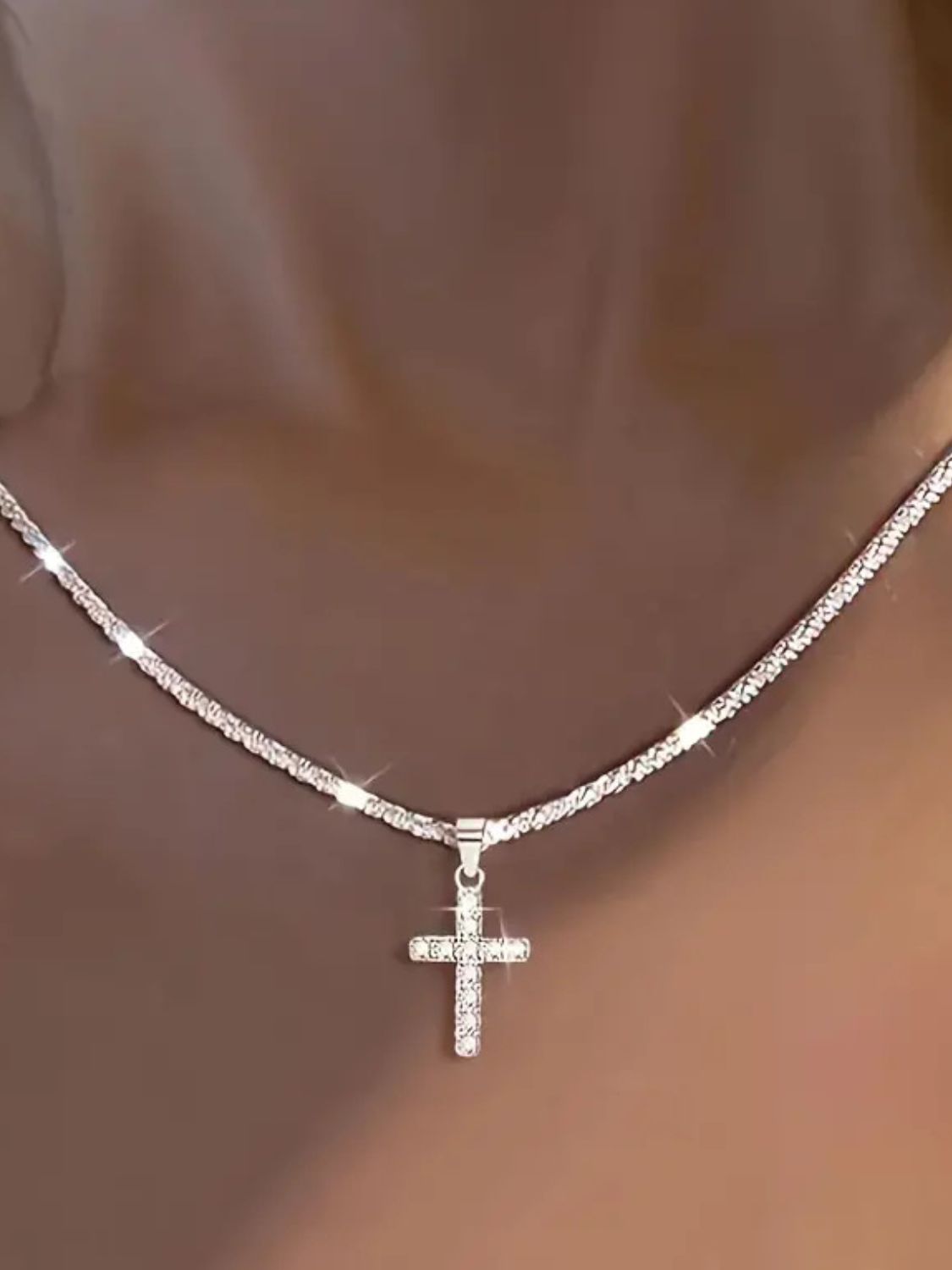 925 Sterling Silver Cross Necklace