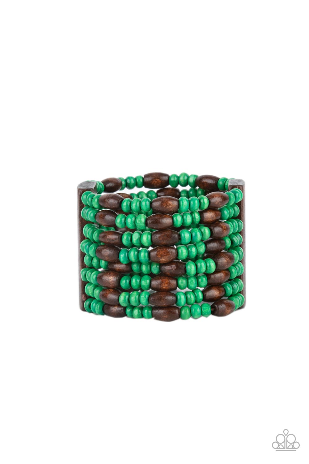 Green Wooden Bracelet