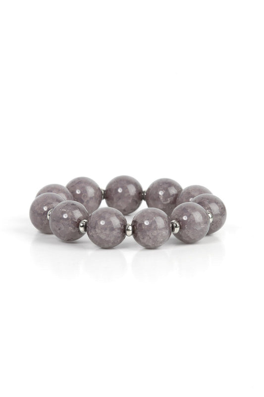 Grey Glass Bracelet