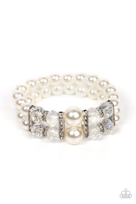 Rhinestones and Pearls Bracelt