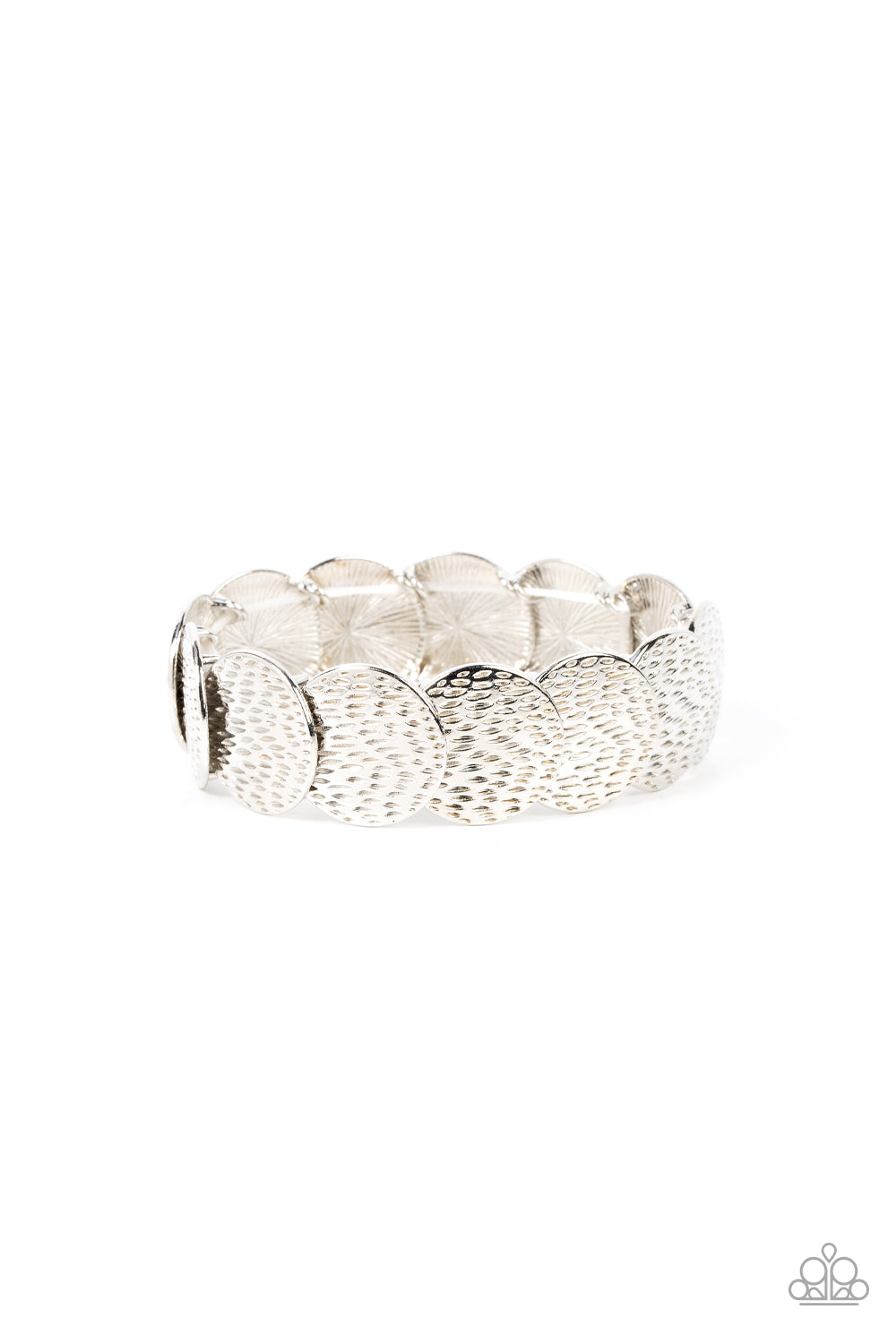 Silver Hammered Style Bracelet